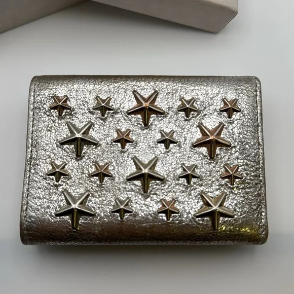 💎 JIMMY CHOO - Star-Embellished Wallet - Picture 4 of 7